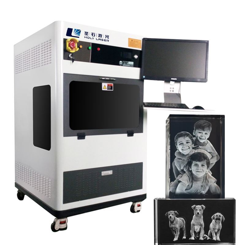Crystal Laser Cov Duab Photo Photo Cube Hauv Hlau Crystal Laser Engraver Engraver Tshuab Rau Cov Hlau